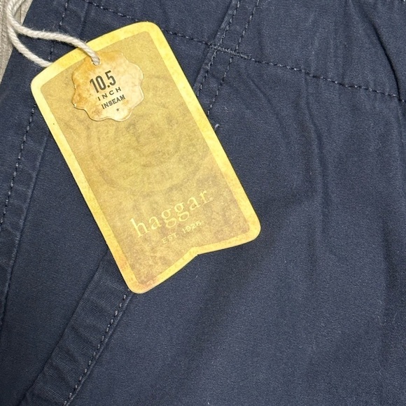 Men’s Haggar 32 Medium Shorts Cargo Navy Durable Workwear 7 Pockets Cotton NWT - Picture 6 of 11